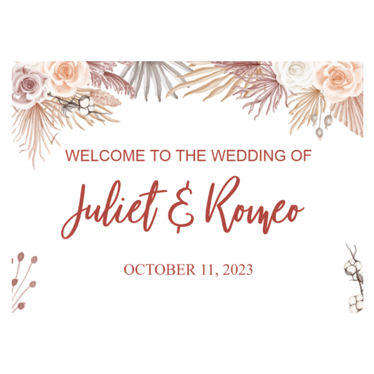YARD SIGN 18x24 WEDDING DESIGN 3