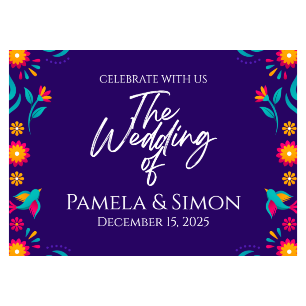 YARD SIGN 18x24 WEDDING DESIGN 11
