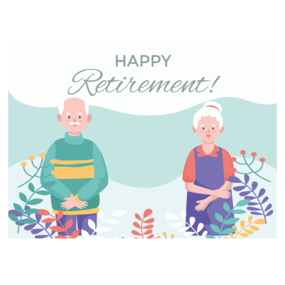 YARD SIGN 18x24 RETIREMENT DESIGN 7