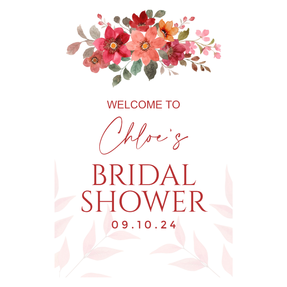 FOAM BOARD 24X36 BRIDAL SHOWER DESIGN #5