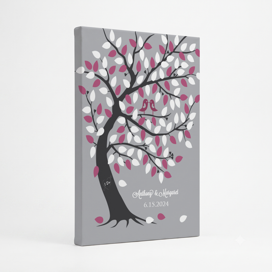 CANVAS 24X36 GUEST SIGNATURE WEDDING TREE