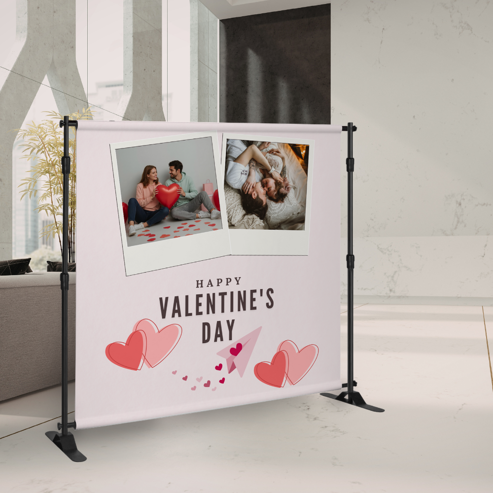 Personalize Valentines Backdrop 1