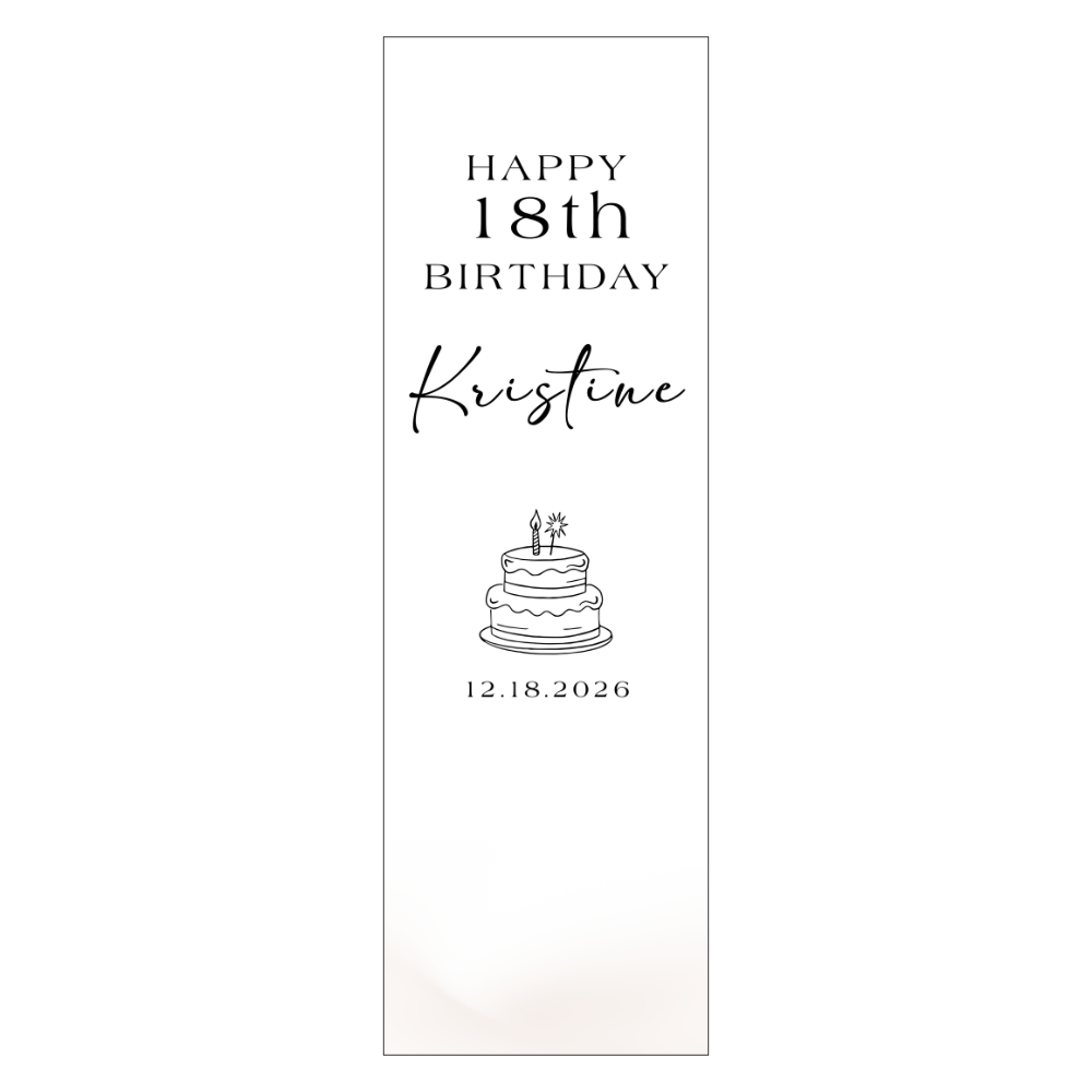 Linen Custom Birthday Banner
