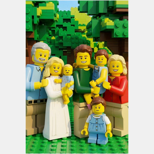 CANVAS 24x36 UPLOAD PORTRAIT (Lego Style)