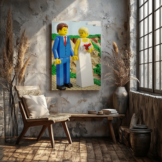 CANVAS 24x36 UPLOAD PORTRAIT (Lego Style)