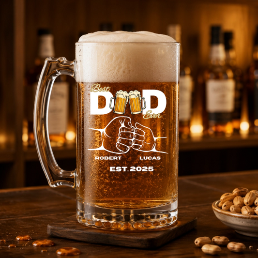 Personalized Sports Mug Glass Father’s Day 1