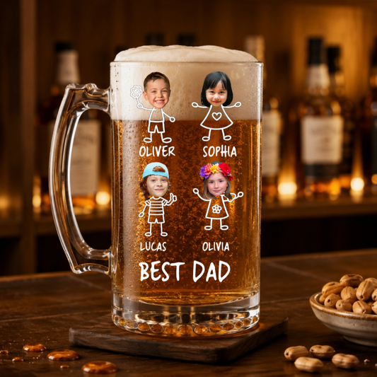 Personalized Sports Mug Glass Father's Day 3