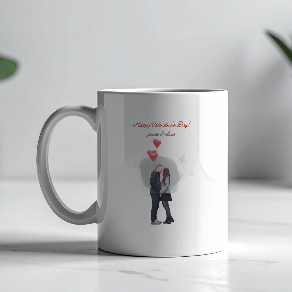 Personalize Valentines 11oz Coffee Mug 2