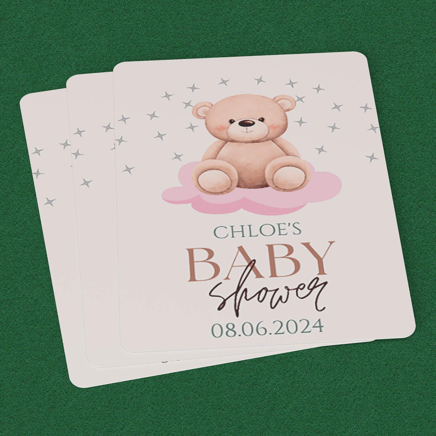 PLAYING CARDS BABY SHOWER DESIGN #1