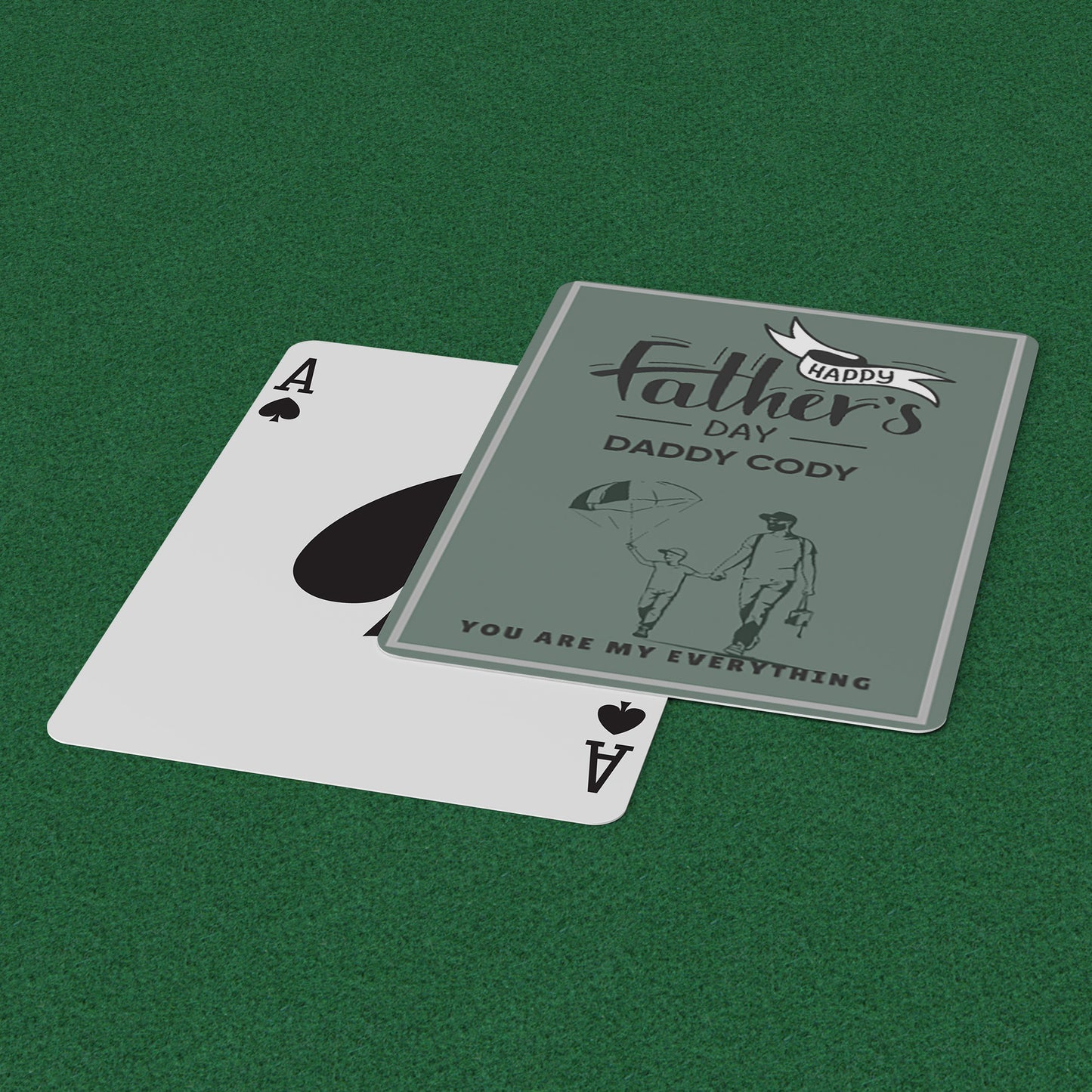 Playing Cards Father's day Design 1