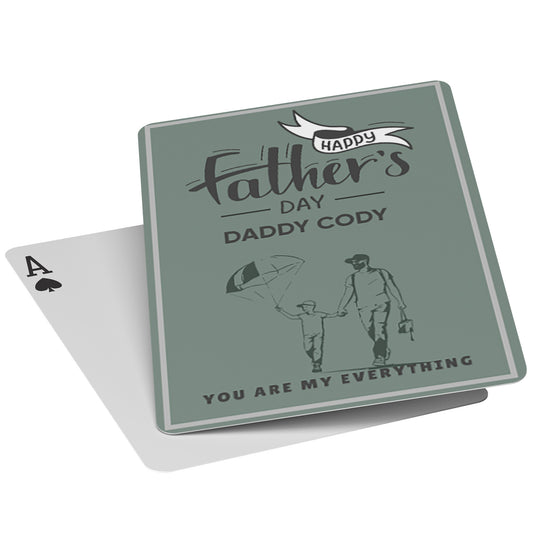 Playing Cards Father's day Design 1