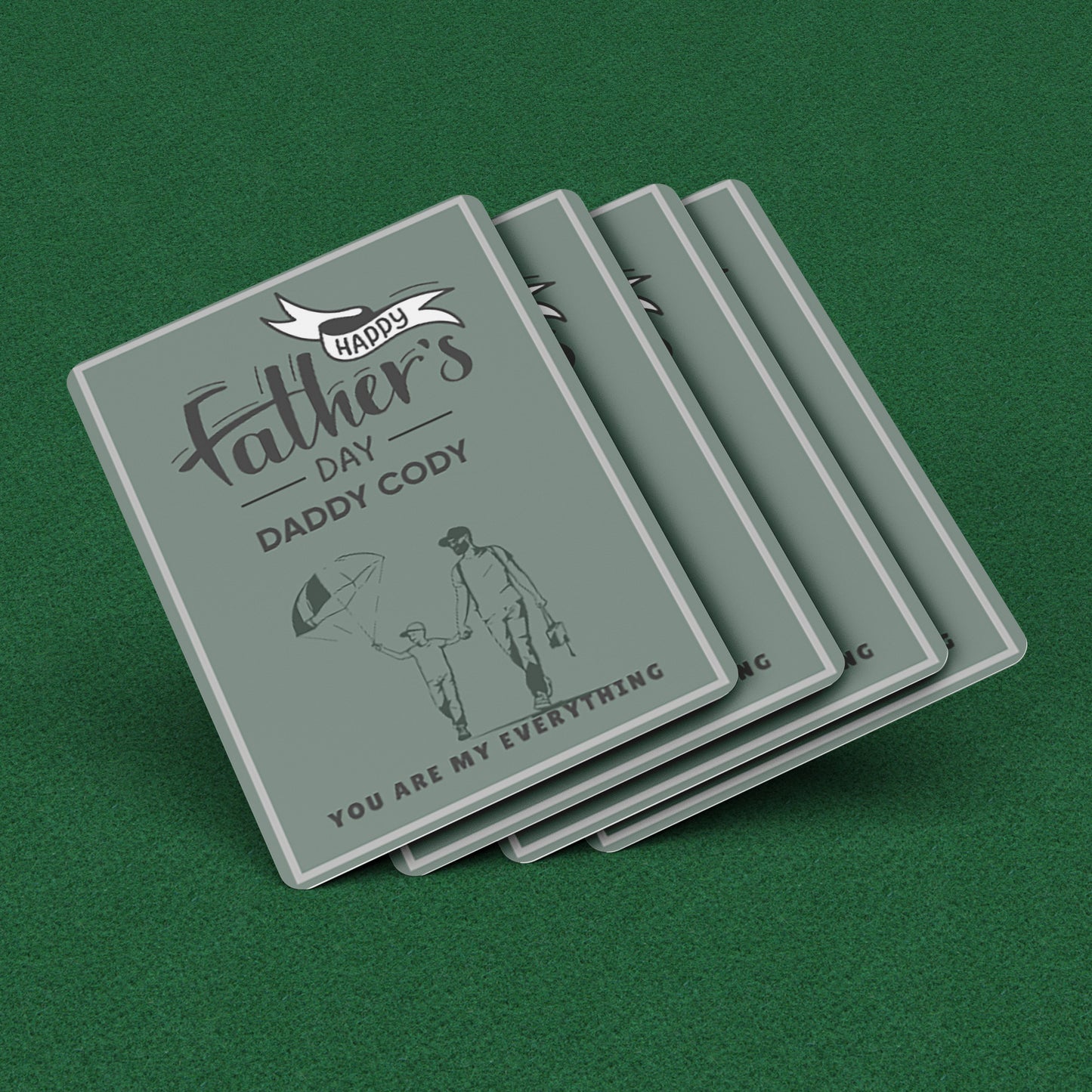 Playing Cards Father's day Design 1