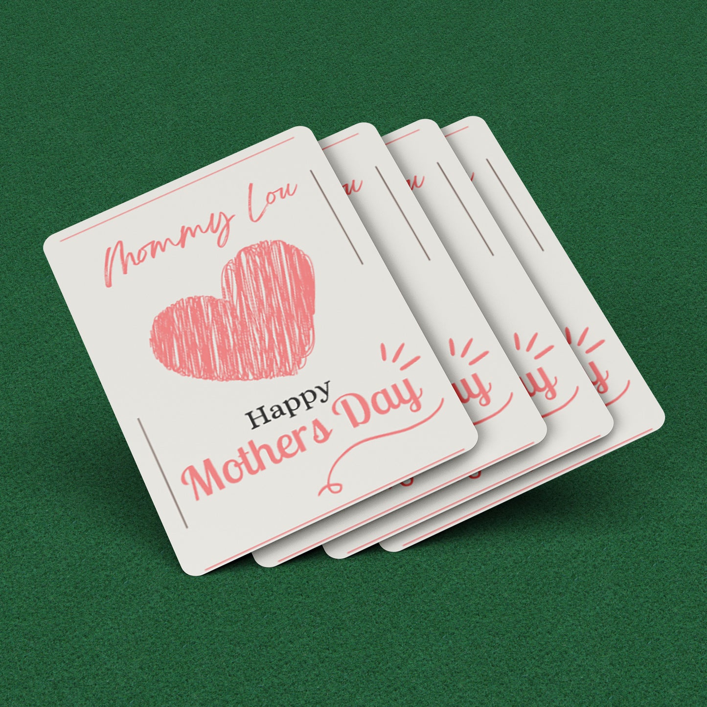Playing Cards Mother's day Design 3