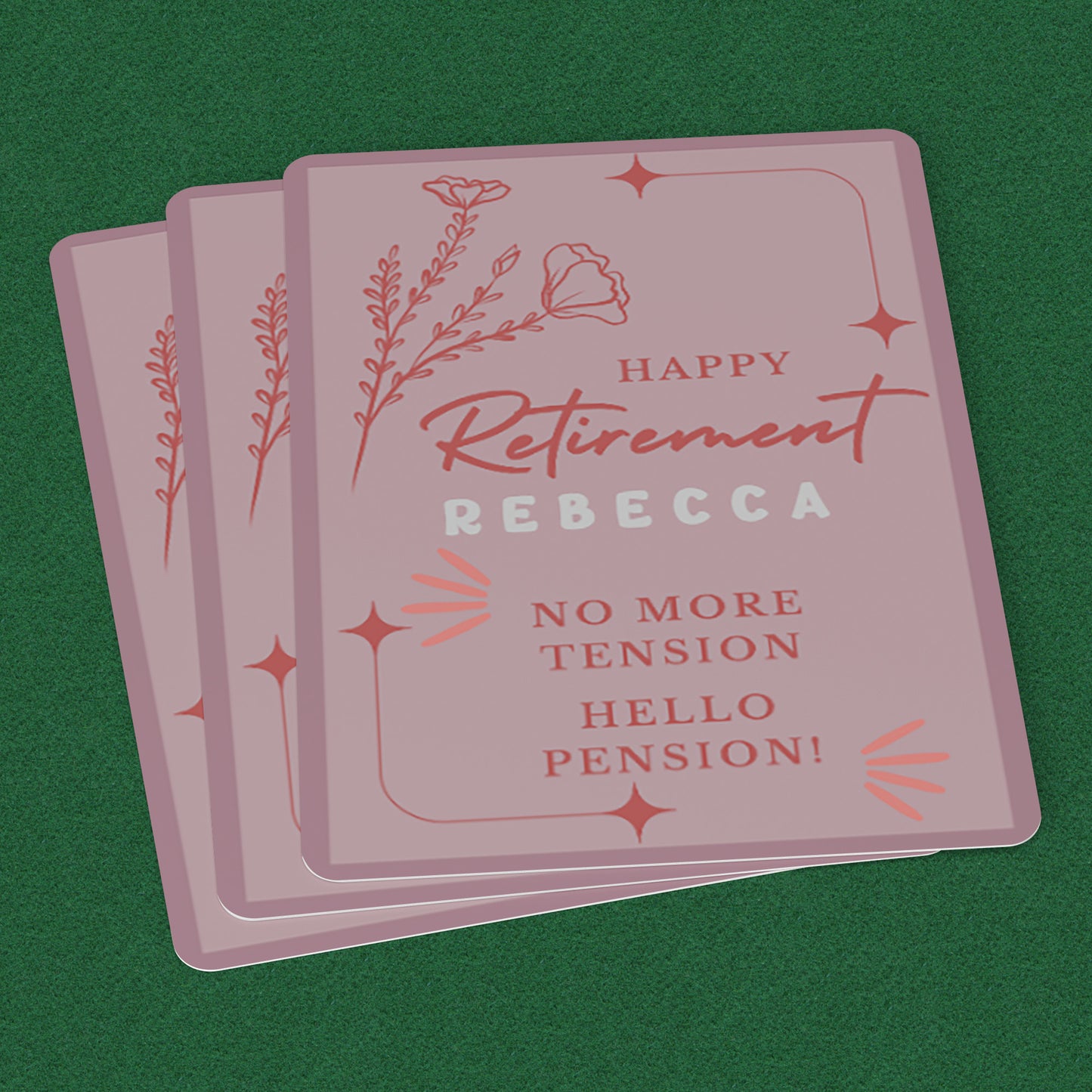 Playing Cards Retirement Design 4