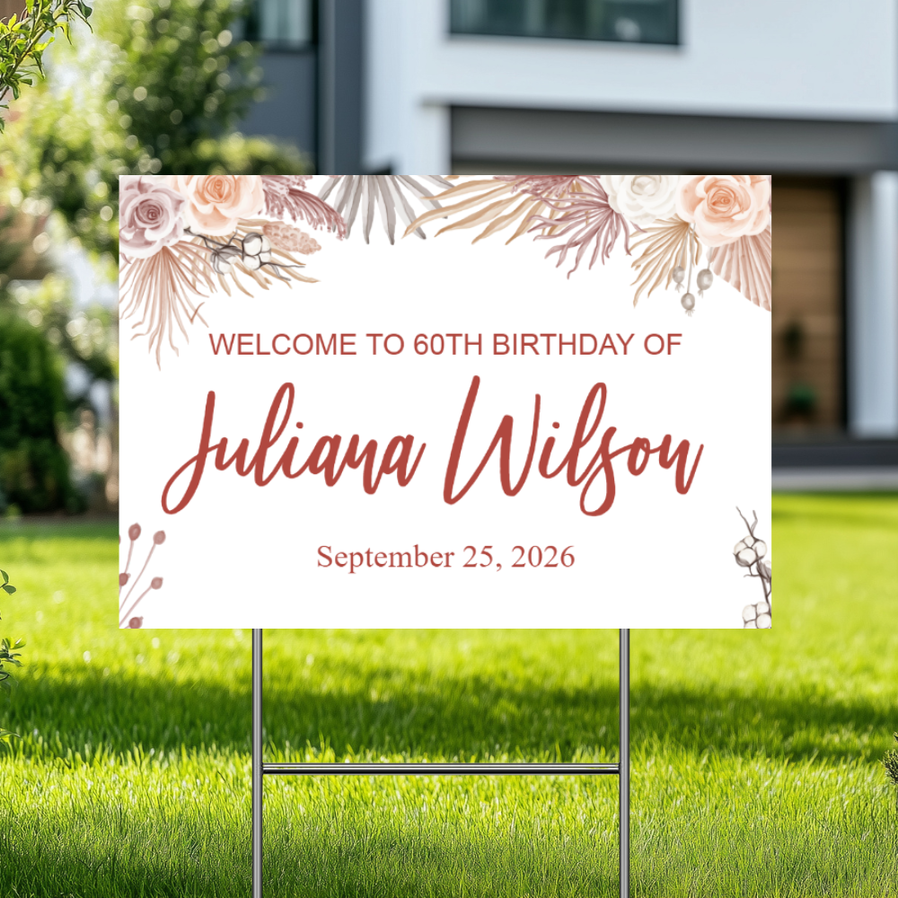 YARD SIGN 18x24 WEDDING DESIGN 3