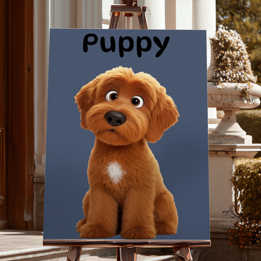 FOAMBOARD 24x36 CUSTOM PET CANVAS WITH AI CARTOON FILTER