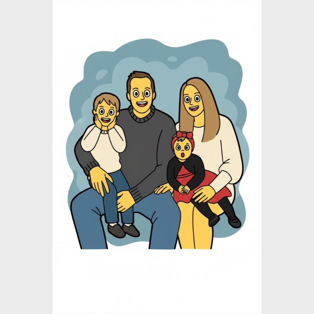CANVAS 24x36 UPLOAD PORTRAIT (Simpsons Style)