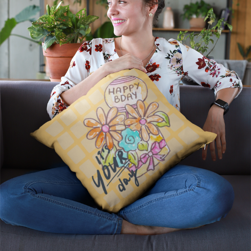 Pillow Happy Birthday Design 13