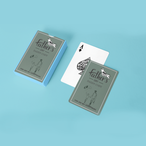 Playing Cards Father's day Design 1