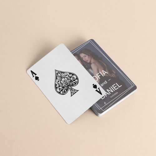 PLAYING CARDS ENGAGED DESIGN #2