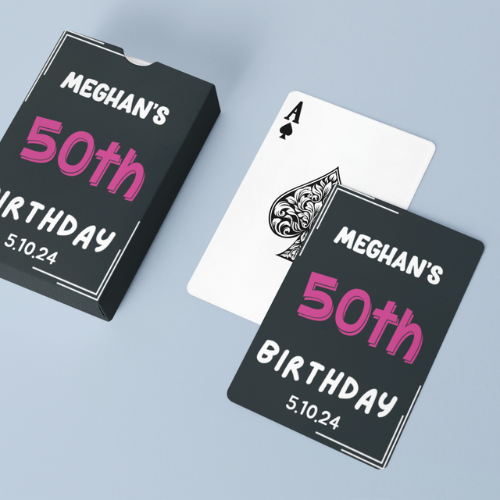 PLAYING CARDS BIRTHDAY DESIGN #1