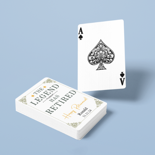 Playing Cards Retirement Design 1