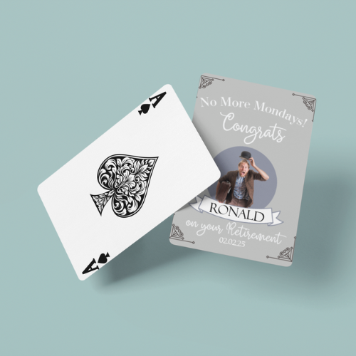 Playing Cards Retirement Design 2