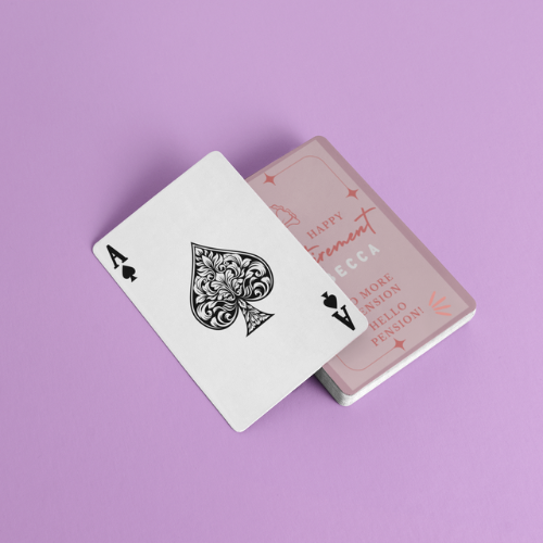 Playing Cards Retirement Design 4