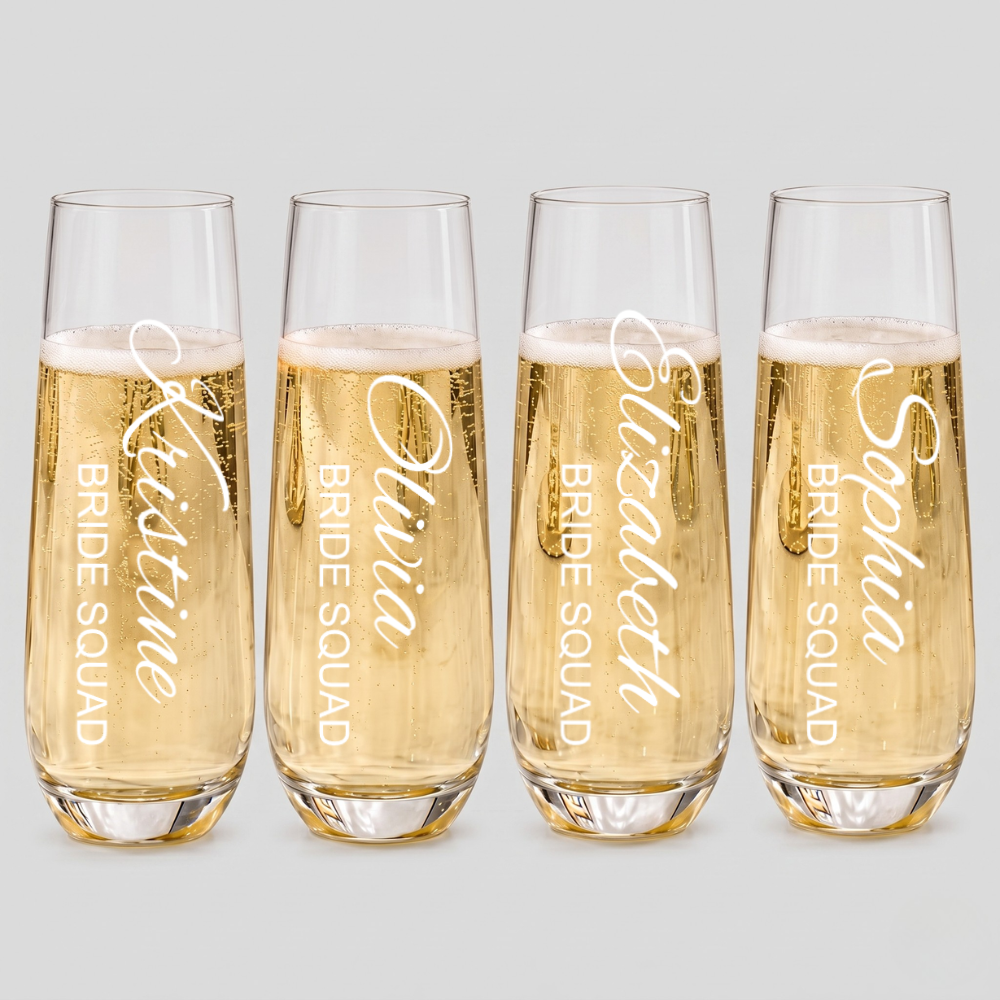 STEMLESS CHAMPAGNE GLASS - TITLE NAMES 5