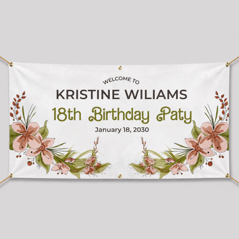 BANNER FLORAL DESIGN #4