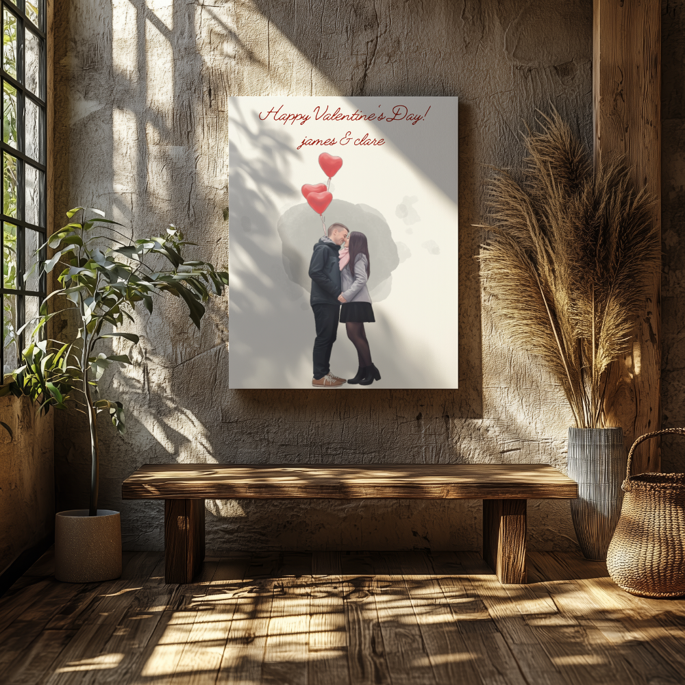 Personalize Valentines Canvas 2