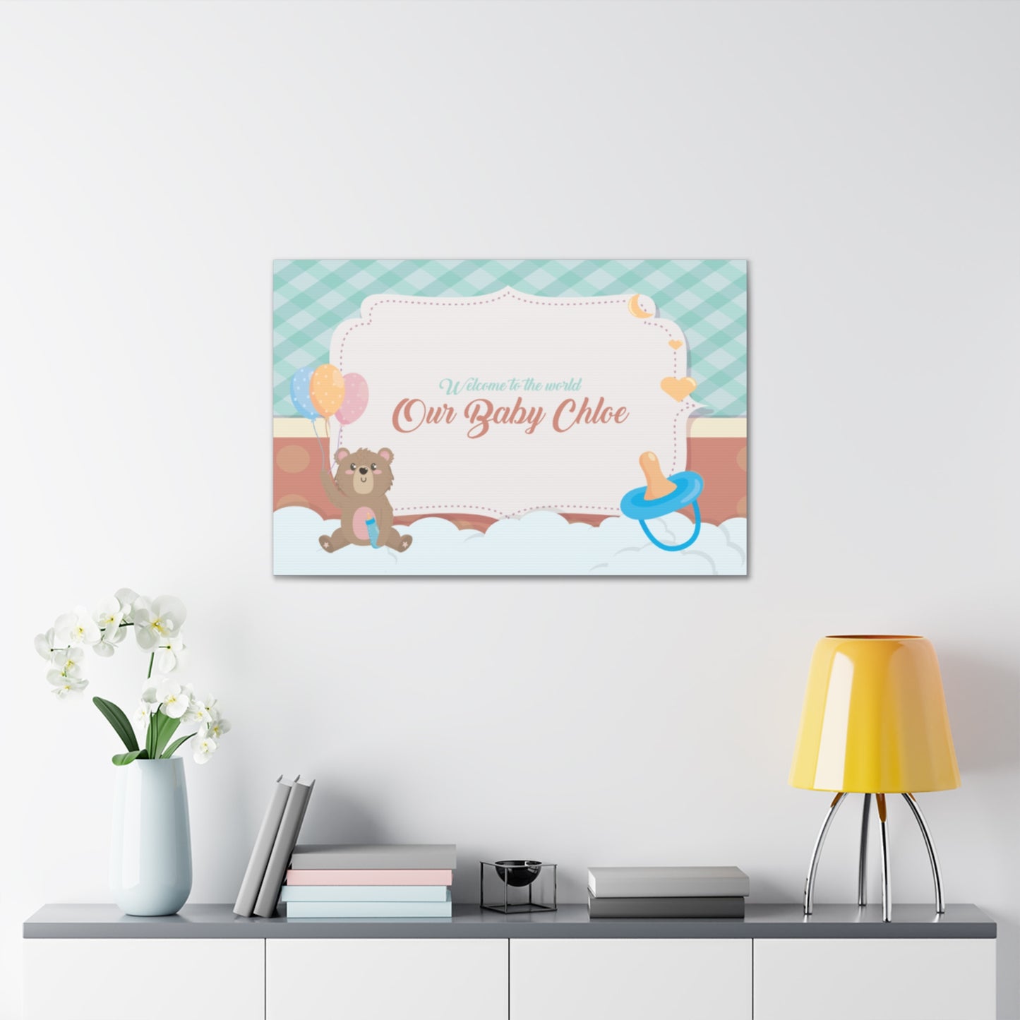 CANVAS 24x36 WELCOME BABY DESIGN 2