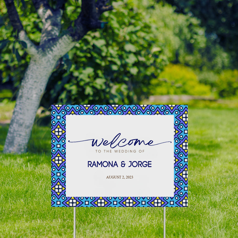 YARD SIGN 24X36 WEDDING DESIGN #10