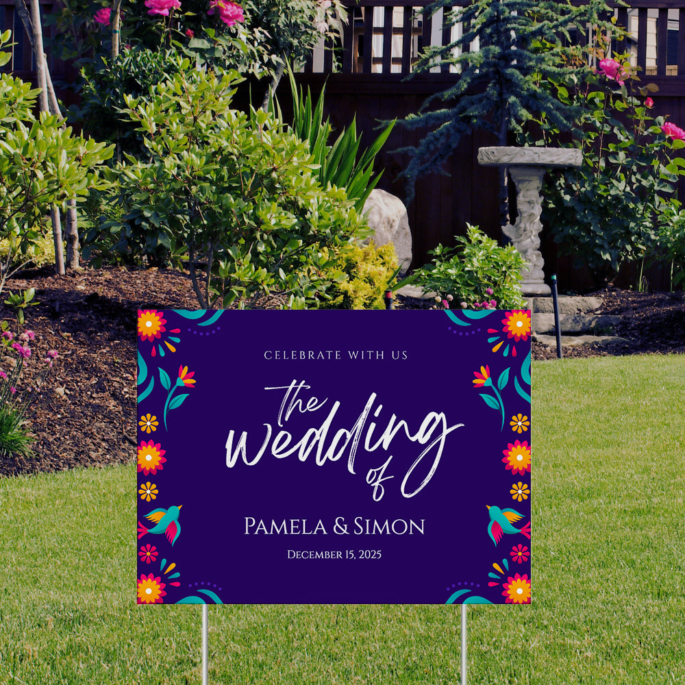 YARD SIGN 24X36 WEDDING DESIGN #11