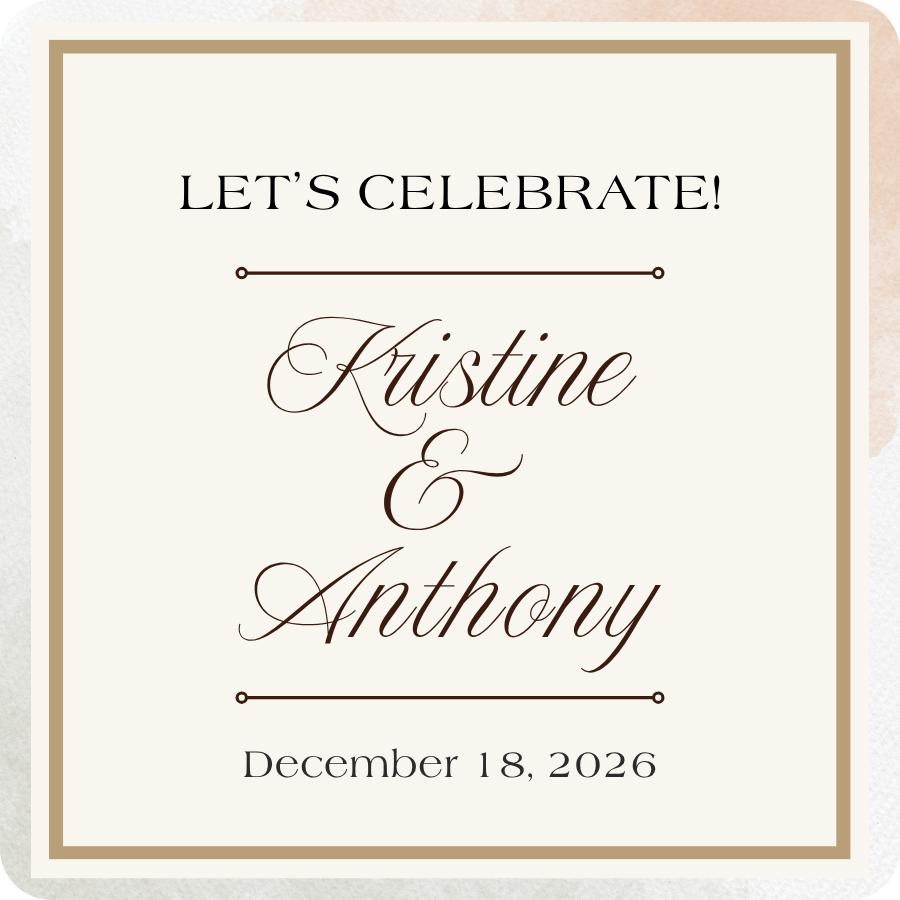 Personalized Rounded Square Wedding Coasters 5