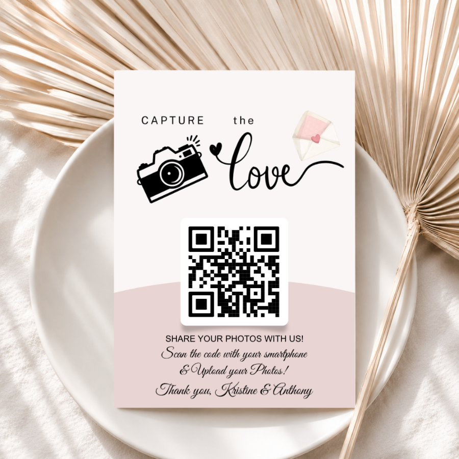 Wedding QR Code Photo Signs