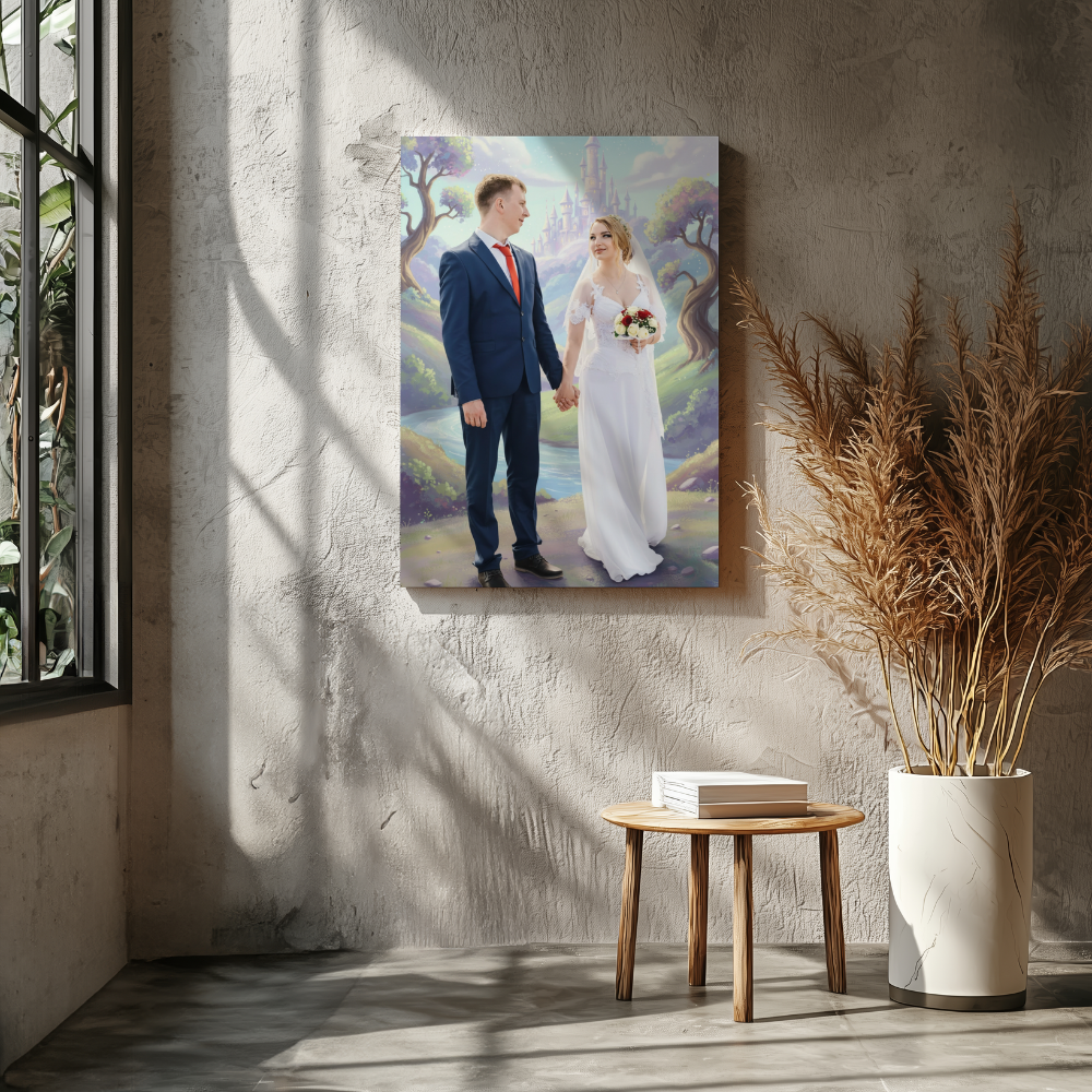 CANVAS 24x36 UPLOAD PORTRAIT (Whimsical Anime Style)