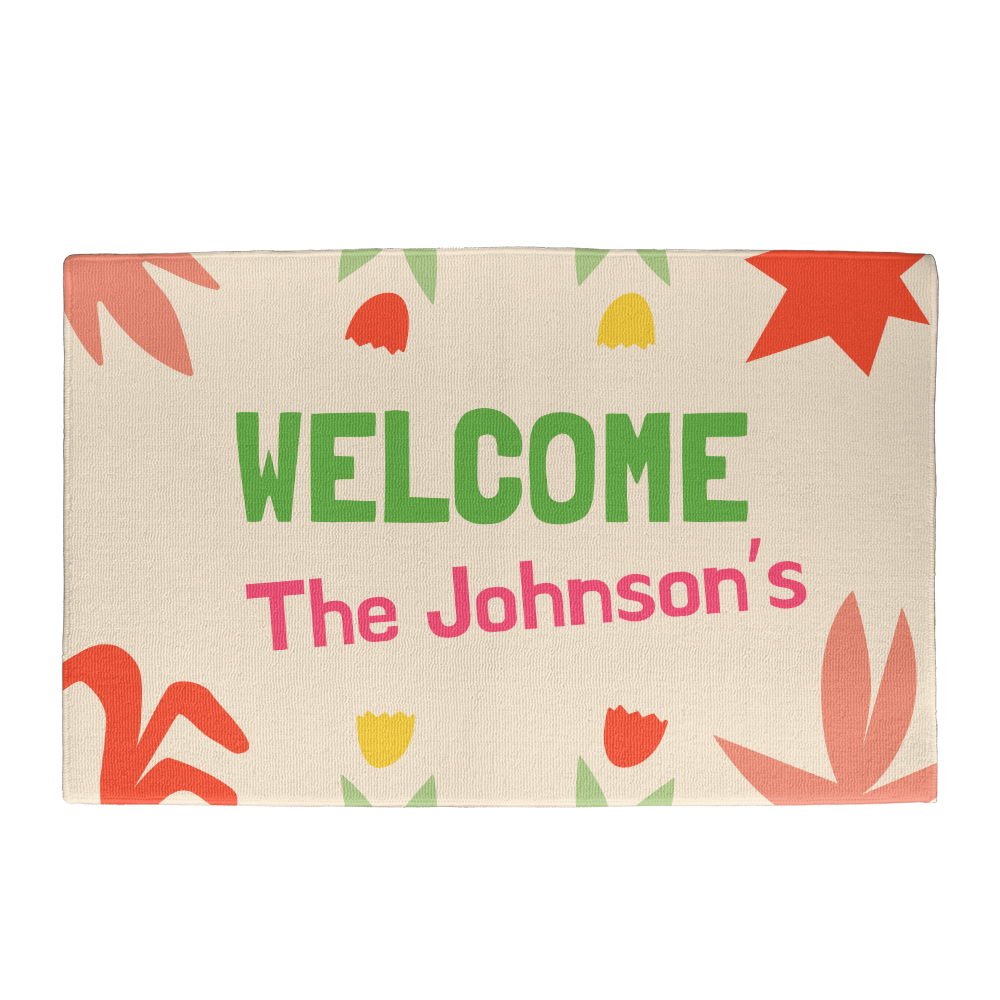 Personalized Upload Your Design Welcome Mat