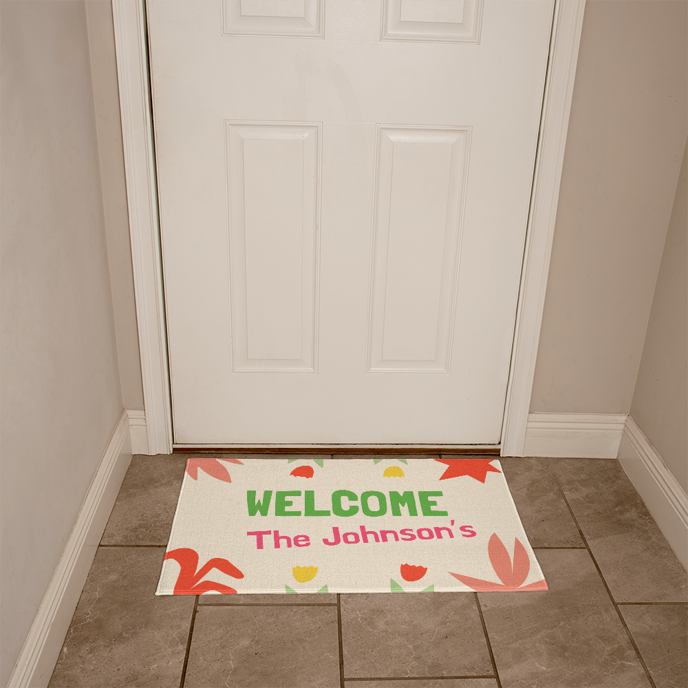 Personalized Upload Your Design Welcome Mat