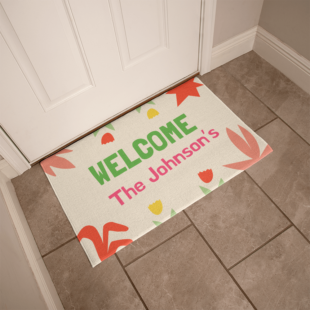 Personalized Upload Your Design Welcome Mat