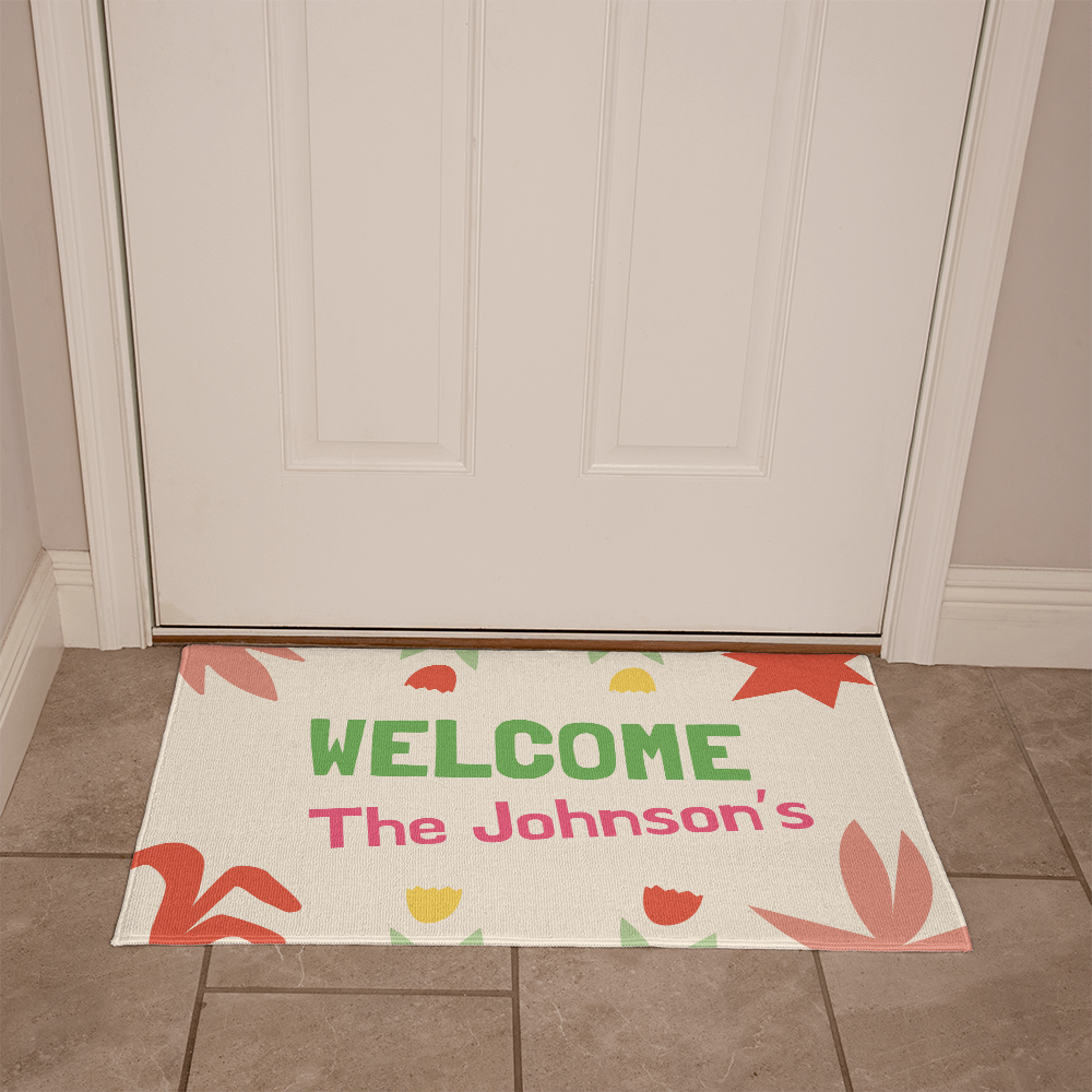Personalized Upload Your Design Welcome Mat