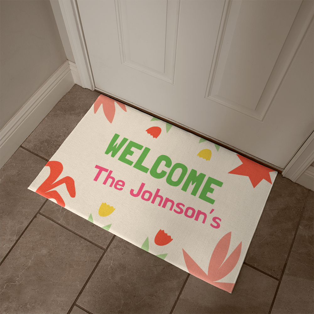 Personalized Upload Your Design Welcome Mat