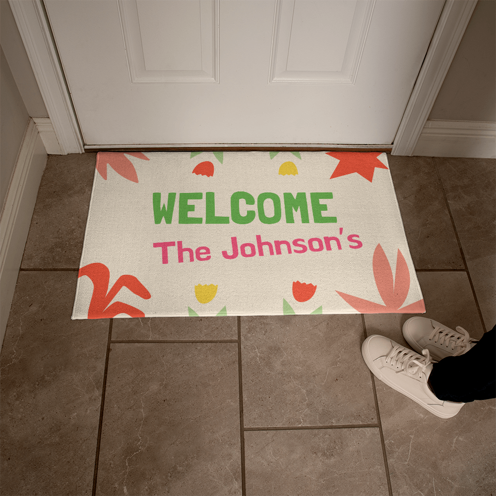 Personalized Upload Your Design Welcome Mat