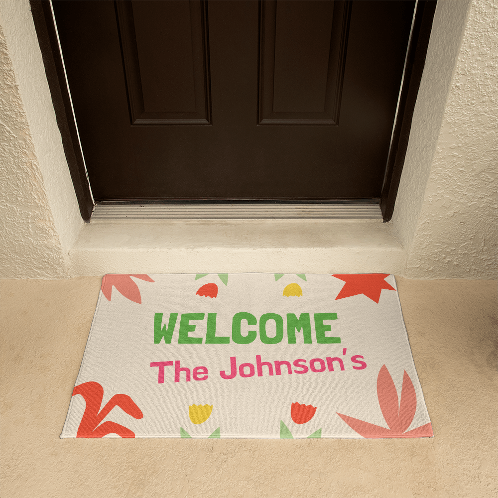 Personalized Upload Your Design Welcome Mat
