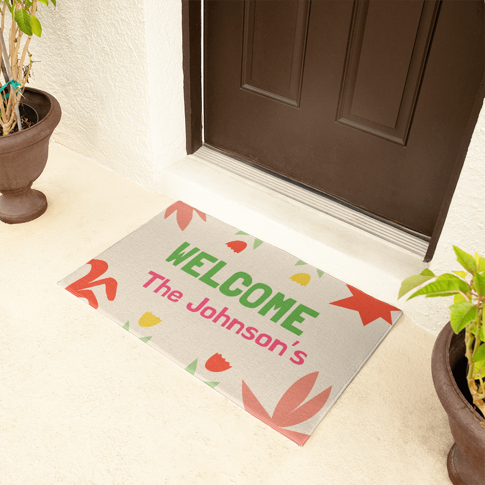 Personalized Upload Your Design Welcome Mat