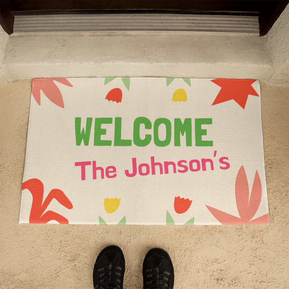 Personalized Upload Your Design Welcome Mat