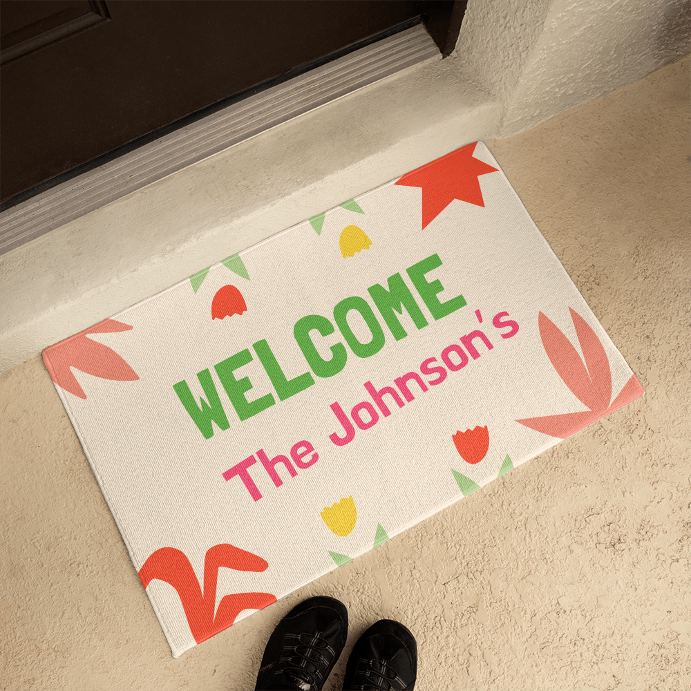 Personalized Upload Your Design Welcome Mat