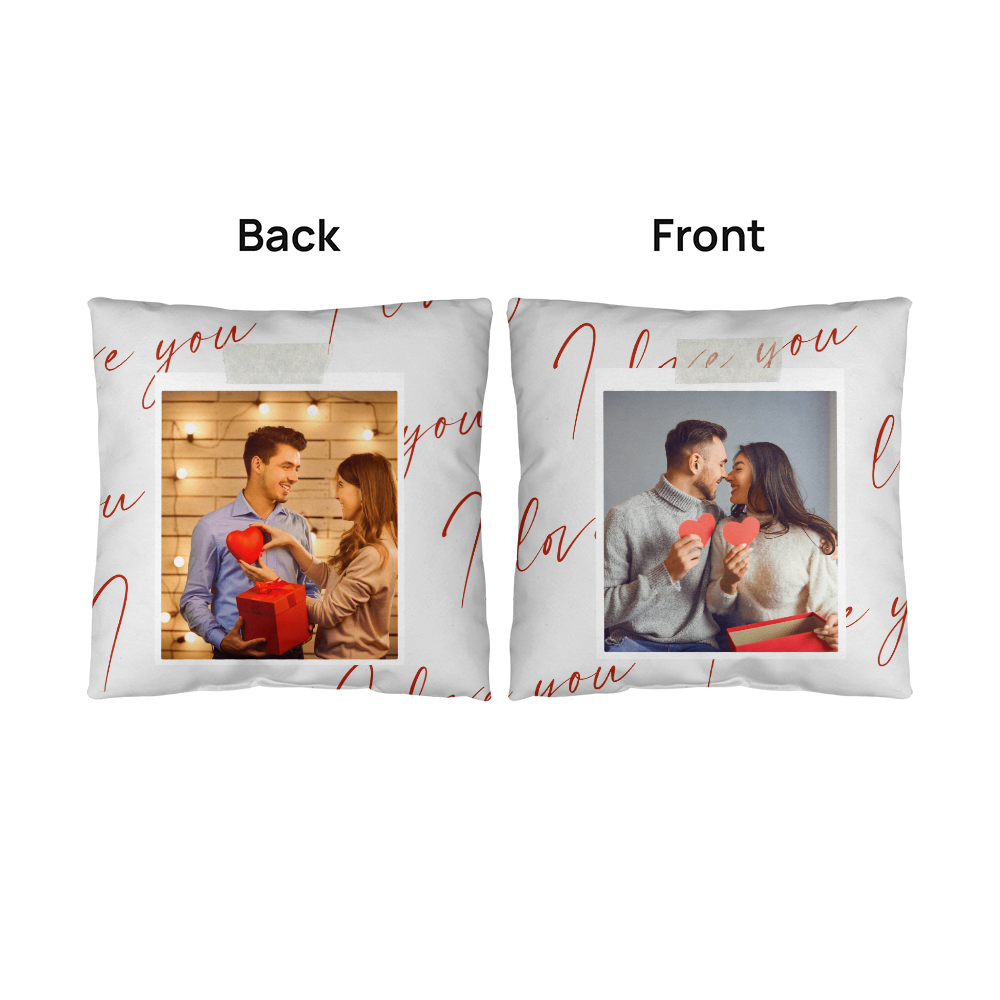 Personalize Valentines Day Indoor/Outdoor Pillow  3