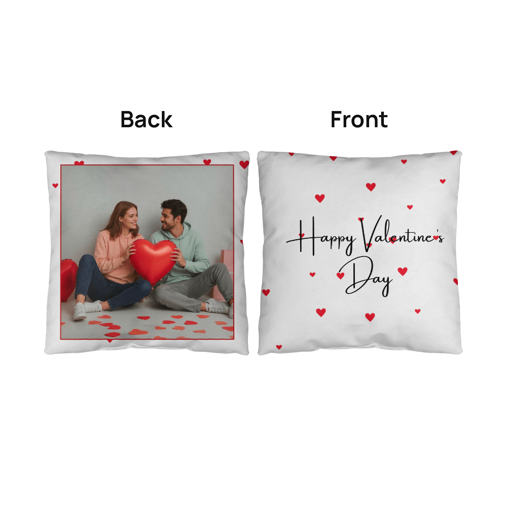 Personalize Valentines Day Indoor/Outdoor Pillow  2