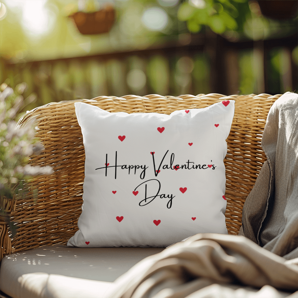Personalize Valentines Day Indoor/Outdoor Pillow  2